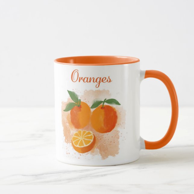 Mug Boue de café Oranges - Choisissez vos fruits (Droite)