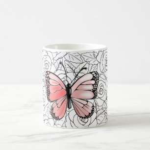 Mug Boue de café papillon