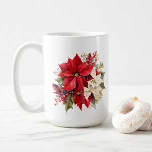 Mug Boue de café Poinsettia