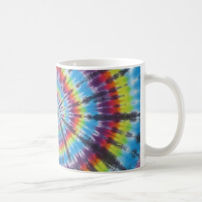 Mug Boue de café Rainbow Tie Dye Swirl (Droite)
