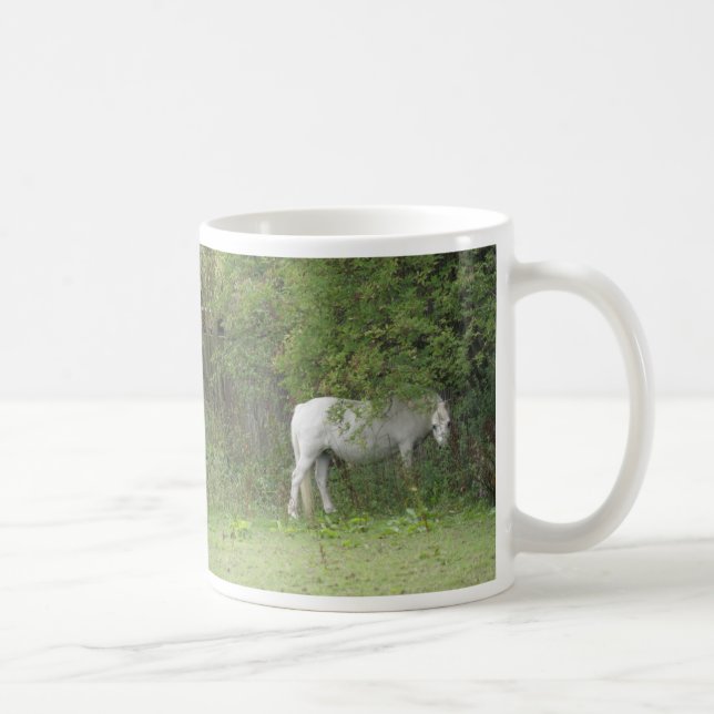 Mug Boue de Cheval blanc timide (Droite)