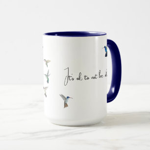 Mug Boue de colibri d'anxiété personnalisée