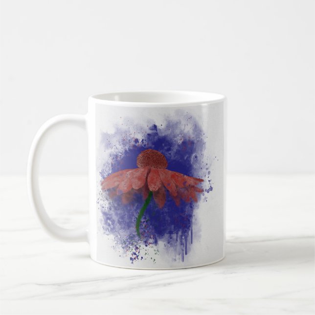 Mug Boue de confleur aquarelle (Gauche)