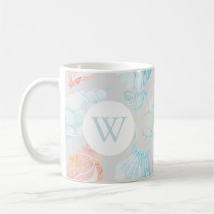 Mug Boue de coquillages d'aquarelle