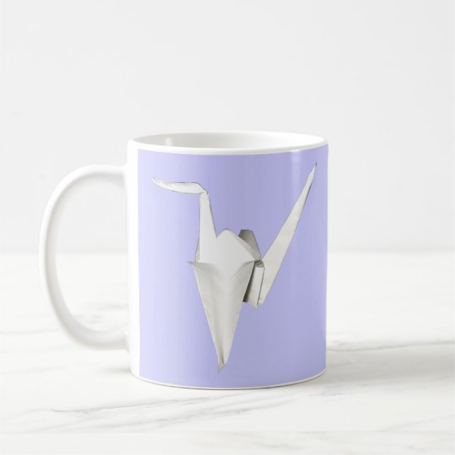 Mug Boue de grues en papier blanc (Gauche)