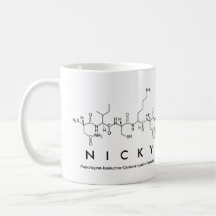 Mug Boue de nom de peptide Nicky