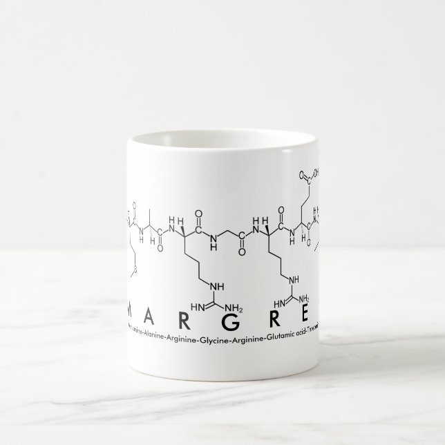 Mug Boue de nom du peptide Margret (Centre)