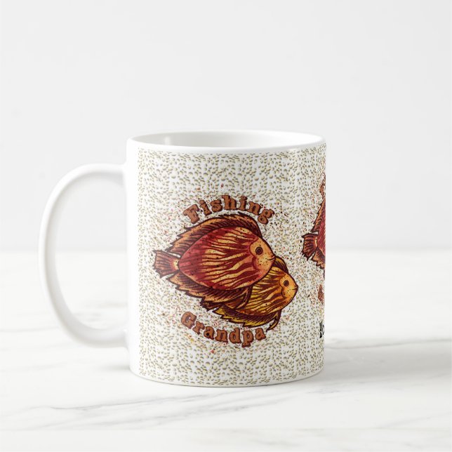 Mug Boue de papy de pêche (Gauche)