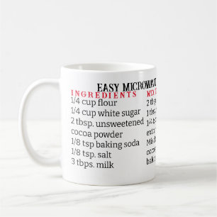 MUG BOUE DE RECETTES DE GÂTEAU MICRO-ONDES FACILE