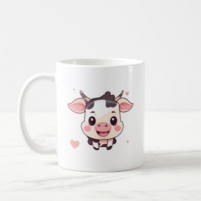 Mug Boue de vache mignonne (Gauche)