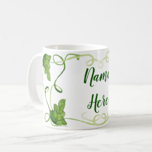 Mug Boue de vigne verte personnalisée