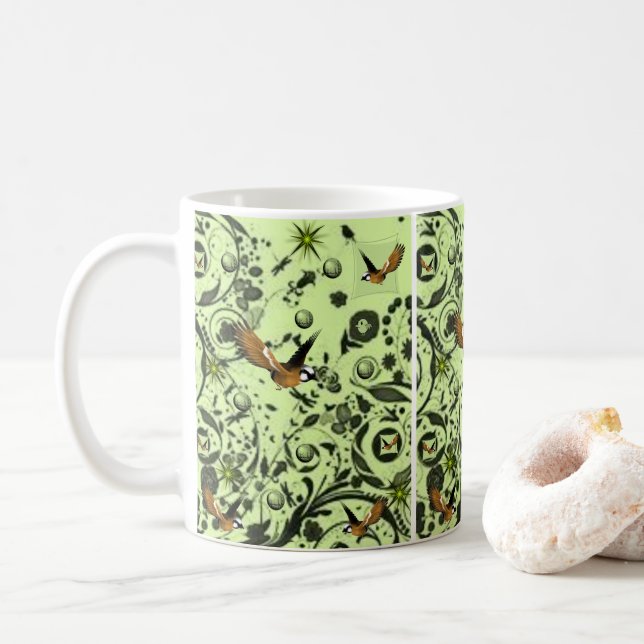 Mug Boue d'oiseaux (Avec donut)