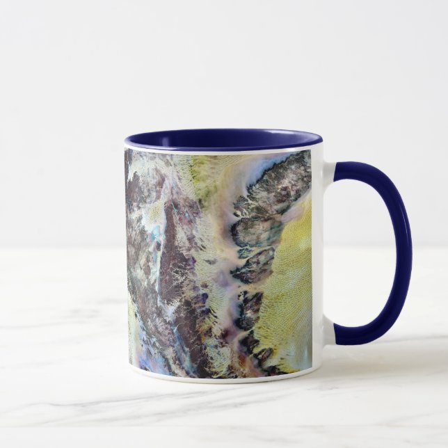 Mug Boue en céramique en toile d'aquarelle (Droite)