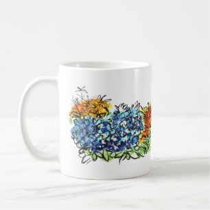 Mug Boue Fleur sauvage aquarelle