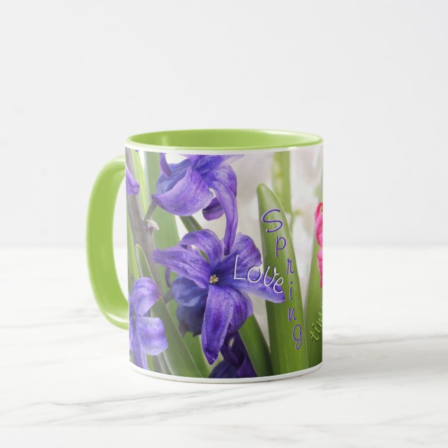 Mug Boue florale printanière (Devant gauche)