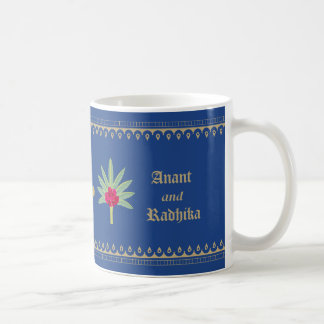 Mug Boue Mariage bleue royale aux motifs indiens