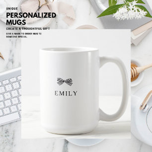 Mug Boue noire simple personnalisée
