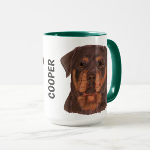 Mug Boue personnalisée Rottweiler