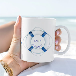 Mug Bouée de sauvetage et ancre de sauvetage
