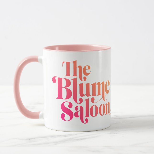 Mug Boug à deux tons (blanc/rose) (Gauche)