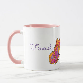 Mug Boug à papillon printanier "florissant"