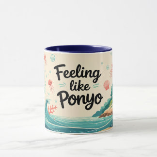 Mug Boug À Thème Océanique, Ponyo Japonais Inspiré!