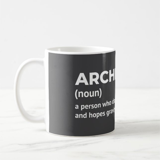 Mug Boug cadeau de définition architecte (Gauche)