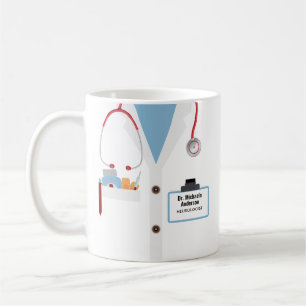 Mug Boug Cadeau Personnalisé Docteur Avec Manteau Et N