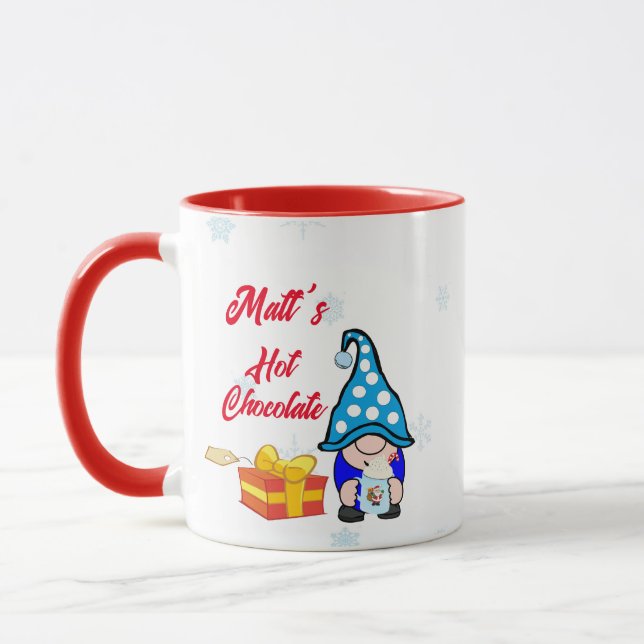 Mug Boug Chocolat Chaud Gnome Boy personnalisé (Gauche)