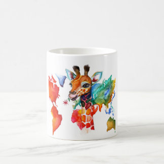 Mug Boug coloré avec girafe