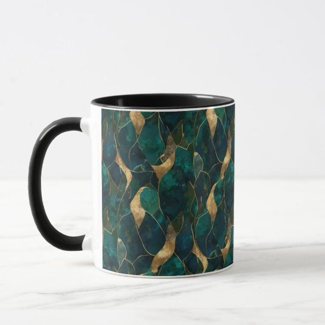 Mug Boug combo Abstrait géométrique luxueux (Gauche)