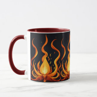 Mug "Boug d'art de l'explosion de flamme"