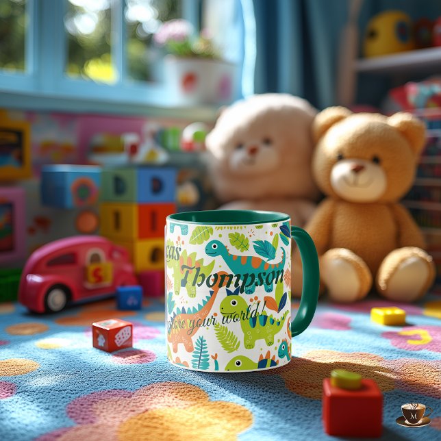 Mug Boug d'aventure Kawaii Dinosaur personnalisé pour  (Créateur téléchargé)