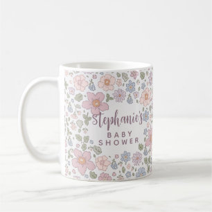 Mug Boug de Baby shower floral Ditsy personnalisé