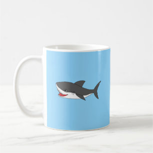 Mug Boug de café avec dessin de requin mignon