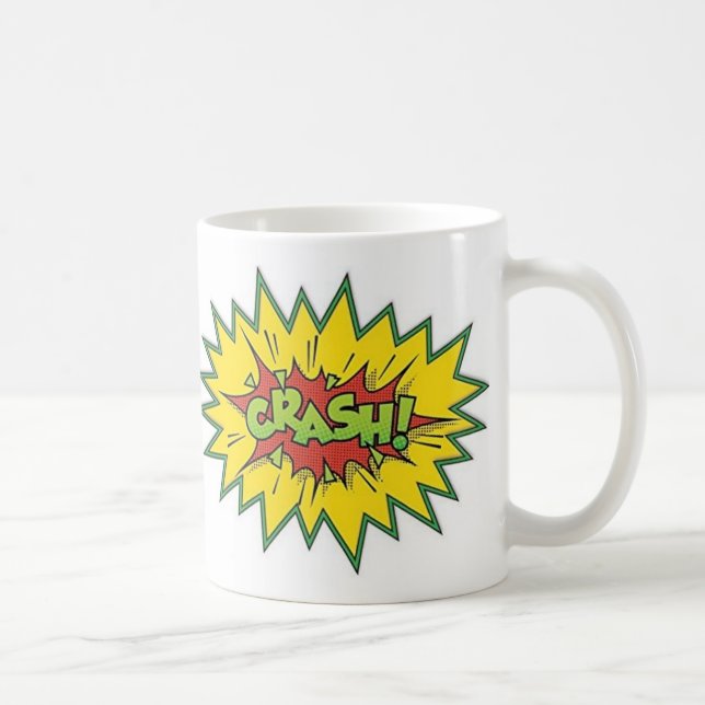 Mug Boug de café - Crash d'art pop (Droite)