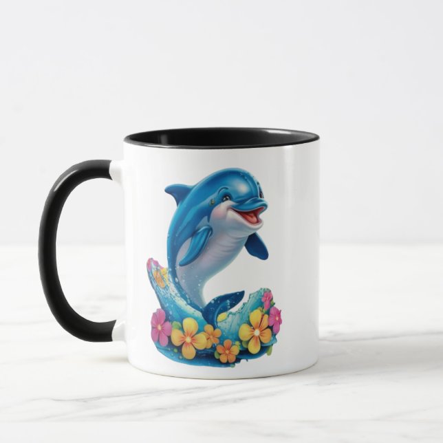 Mug Boug de café Dauphin Whimsical Splash (Gauche)