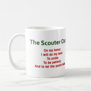 Mug Boug de café de Scouter Oath (Spoof on the Scout 