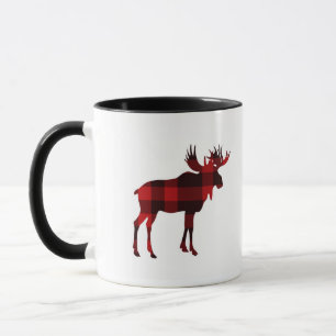 Mug Boug de café d'orignal Plaid Red Buffalo