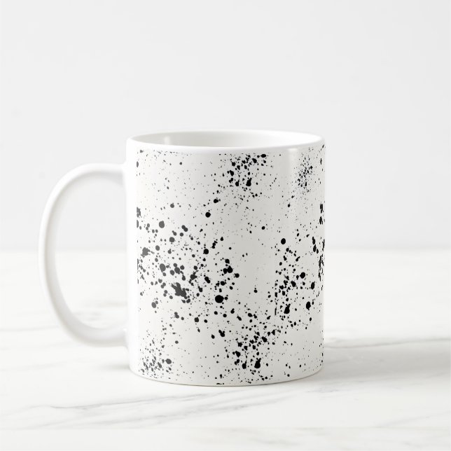 Mug Boug de café minimaliste à peinture noire (Gauche)