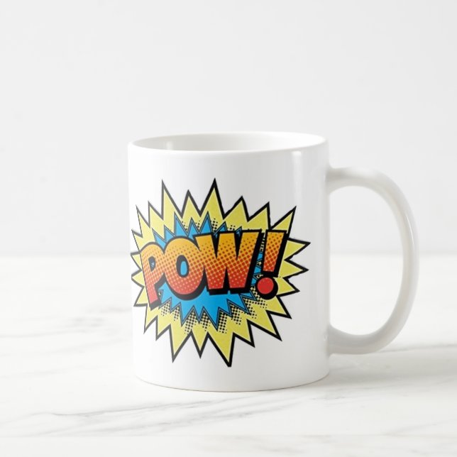 Mug Boug de café - Pow d'art pop (Droite)