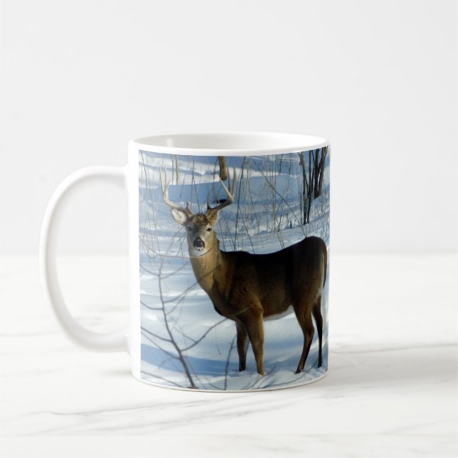 Mug Boug de cerf de Virginie (hiver) (Gauche)