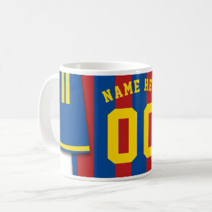 Mug Boug de Jersey de Football Personnalisable, Bandes