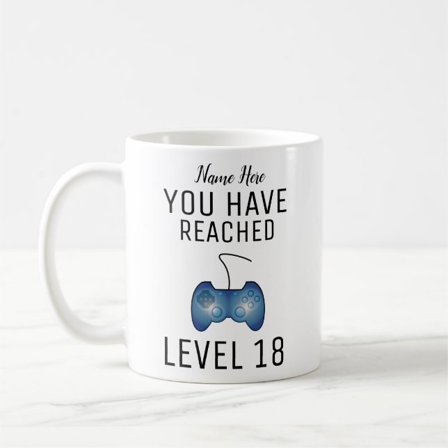 Mug Boug de joueur personnalisé, 18e cadeau d'annivers (Gauche)