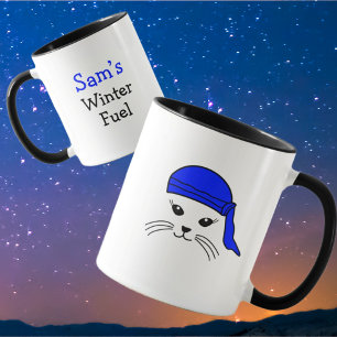 Mug Boug de motonneuse à petite chatte personnalisable