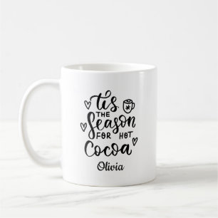 Mug Boug de Noël de cacao chaud personnalisé - Nom per