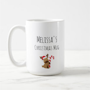 Mug Boug de Noël personnalisé, dessin animé de mignons