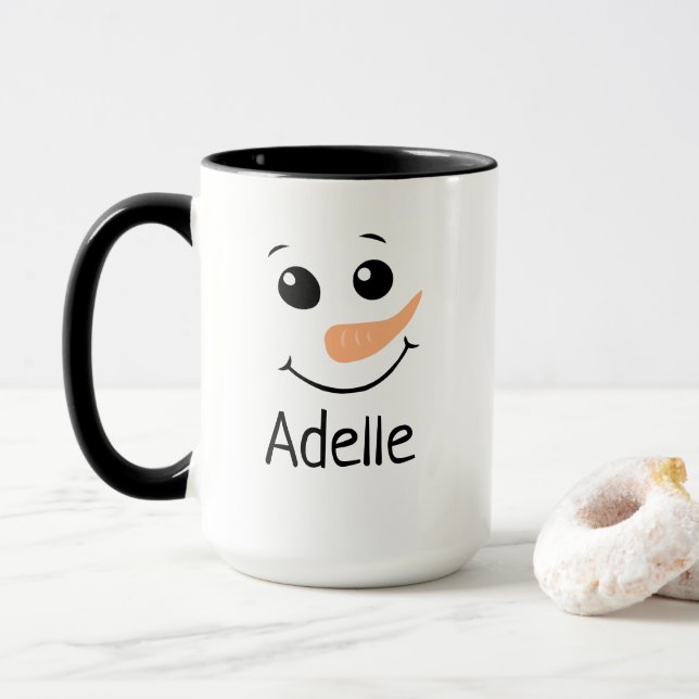 Mug Boug de Noël personnalisé pour les enfants (Avec donut)