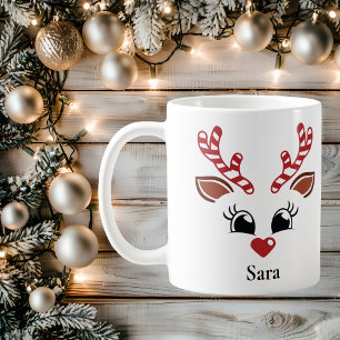 Mug Boug de Noël personnalisé Reindeer Sucre de canne