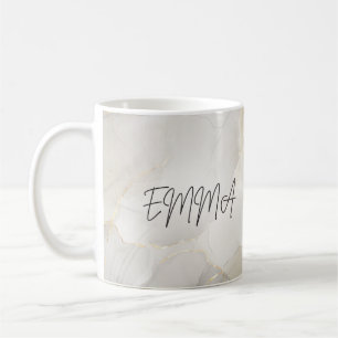 Mug Boug de nom de marbre personnalisé